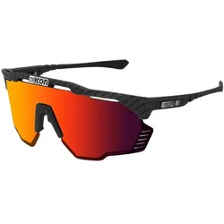 Scicon, Damen, Sportbrille, brillen aeroshade kunken scnpp carbon matt (multimirror red), Mehrfarbig