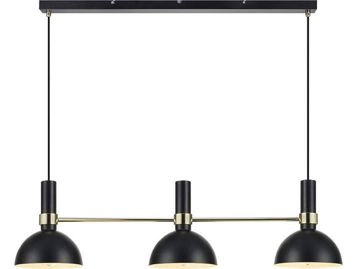 LARRY Lampe à suspendre noire 3 ampoules