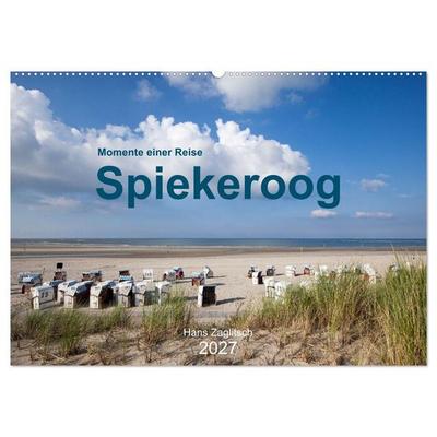 Spiekeroog - Momente einer Reise (Wandkalender 2027 DIN A2 quer), CALVENDO Monatskalender