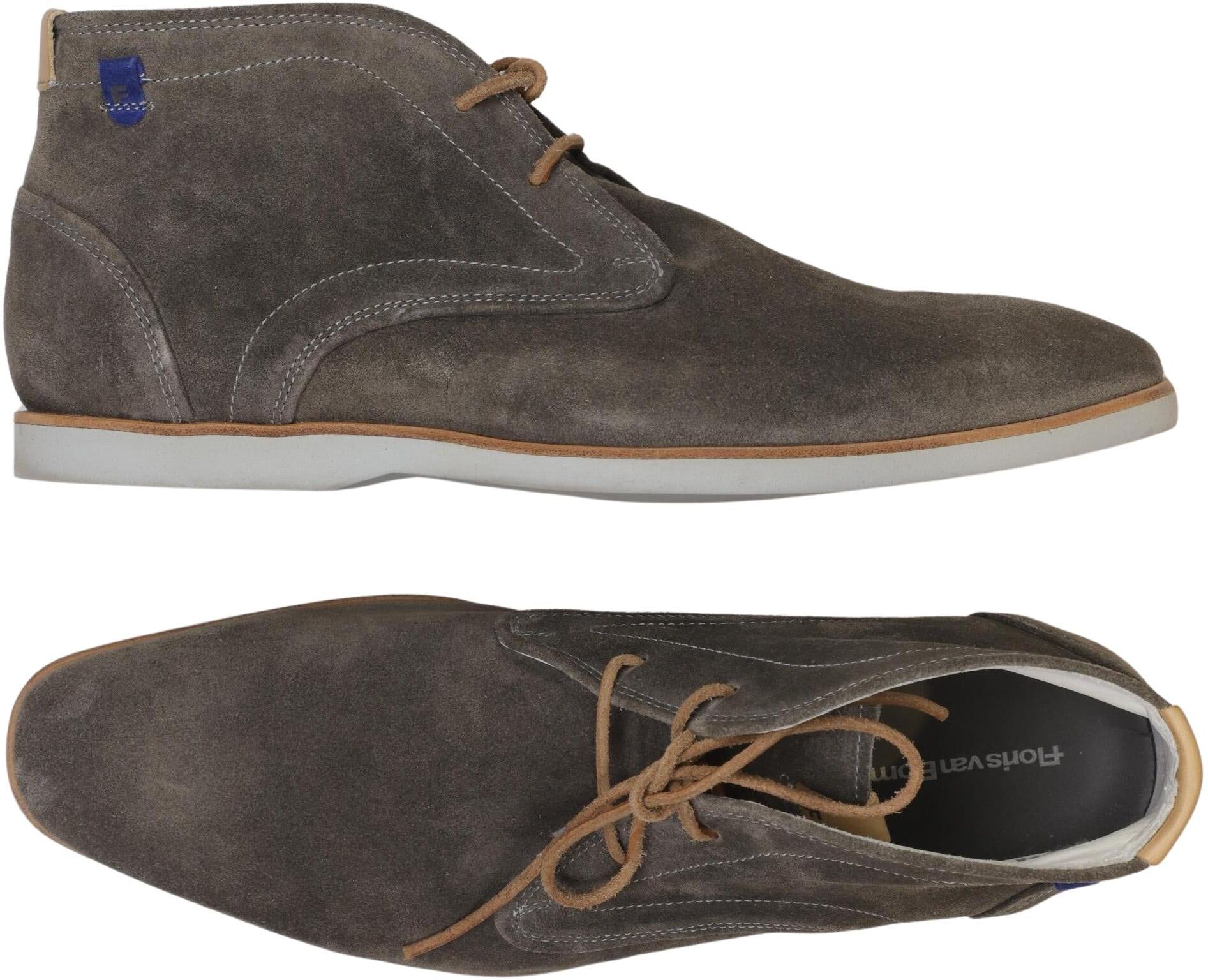 Floris van Bommel Herren Stiefel, Grau, Gr. EU 42,5 (UK 8.5), Leder - Second Hand