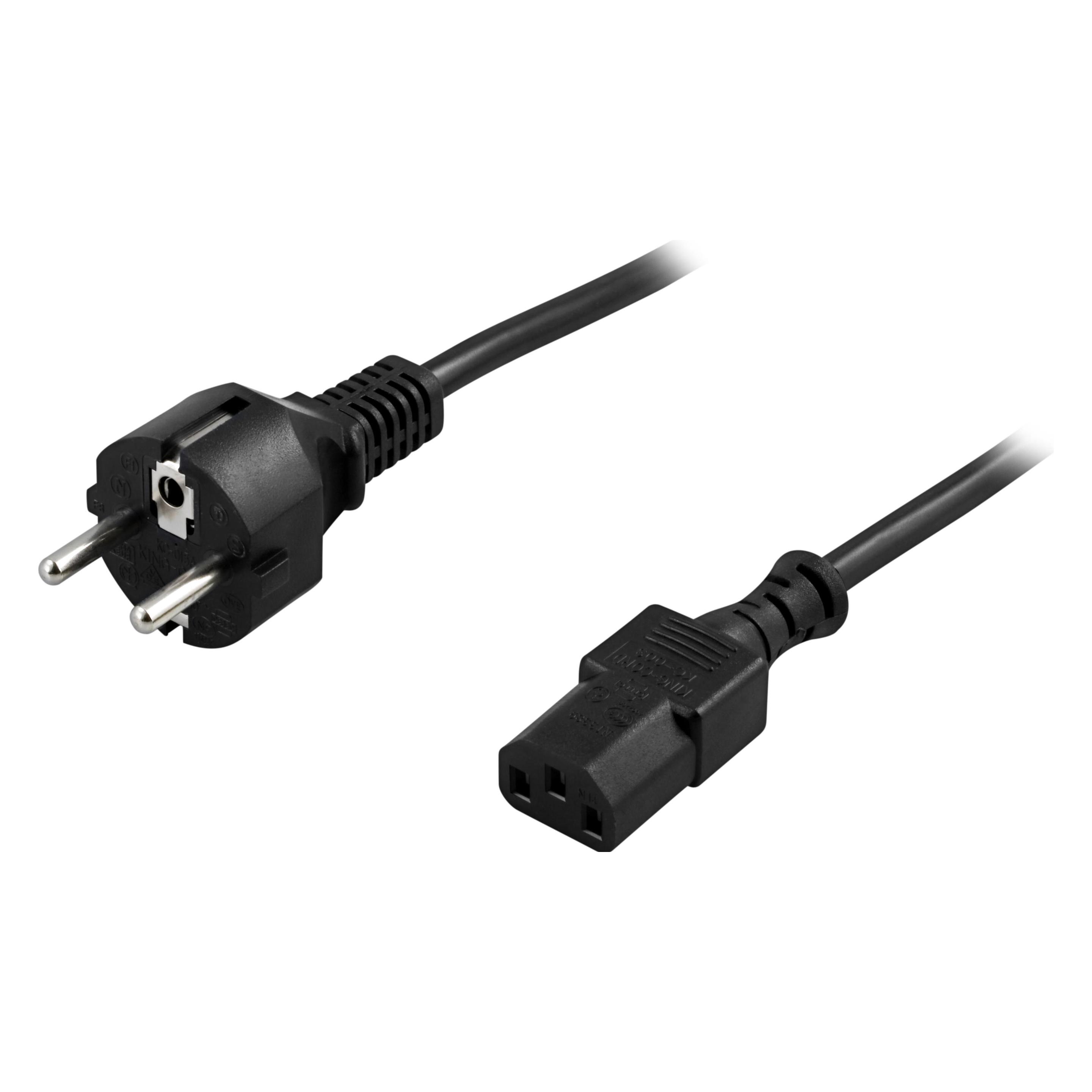 Deltaco DEL-109M - stromkabel - CEE 7 (2 m) (DEL-109M)