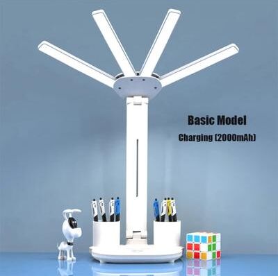 Friendly Fresh Finds Multifunction Desk Lamp With Fan And Clock Foldable USB Rechargeable LED Desk Lamp ordinary Charging