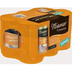 Miamor Trinkfein Vitaldrink Sixpack 6 x 135 Milliliter Katzennahrungsergänzung Huhn Sixpack