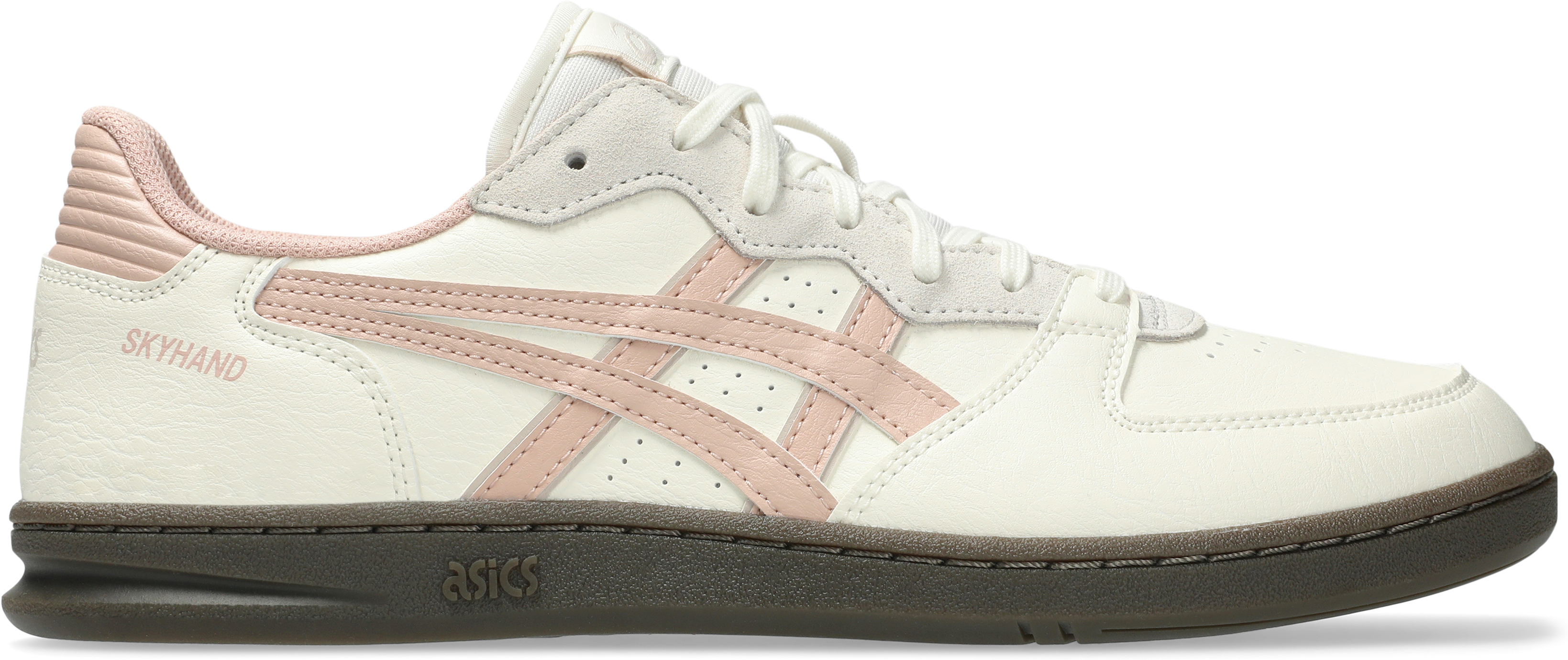 Sneaker ASICS SPORTSTYLE "SKYHAND OG", Damen, Gr. 43,5, rosa (cream, maple sugar), Leder, Schuhe Sneaker cream, maple sugar 43,5