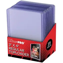Ultra Pro Toploader Regular Trading Card Schutz 25 Stück transparent