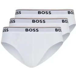 BOSS 3P Power Brief Weiß Baumwolle Medium Herren
