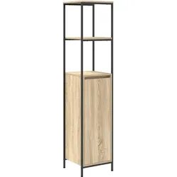 vidaXL Badschrank mit Regalen Sonoma-Eiche 36x35x165 cm