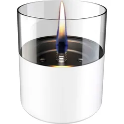 Tenderflame Tischfeuer Lilly 10 Glas Weiß