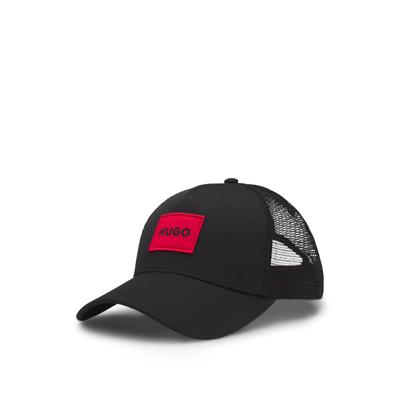 Baseball Cap HUGO "Kody-PL", Herren, schwarz (schwarz 001), Stoff, Kunstfaser, unifarben, Caps, im Tucker Style, mit HUGO Patch, unisex