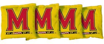 Skip's Garage Maryland Terrapins TERPS Yellow Cornhole Bags