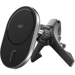 Force Power Auto-Halterung Qi 15W kabellos & kompakt, Smartphone Halterung, Schwarz