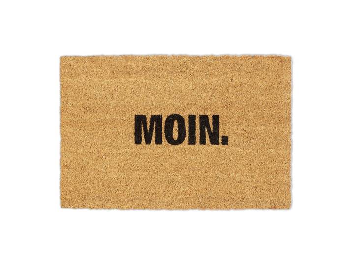 Fussmatte Kokos Moin. Hellbraun-Schwarz