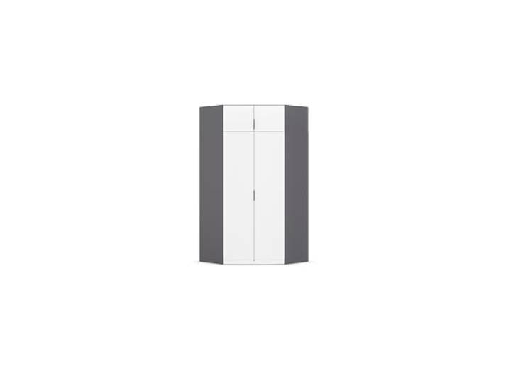 Rauch Möbel LAGOA, Eckschrank, Farbe Weiß/Grau metallic, Breite 166 cm
