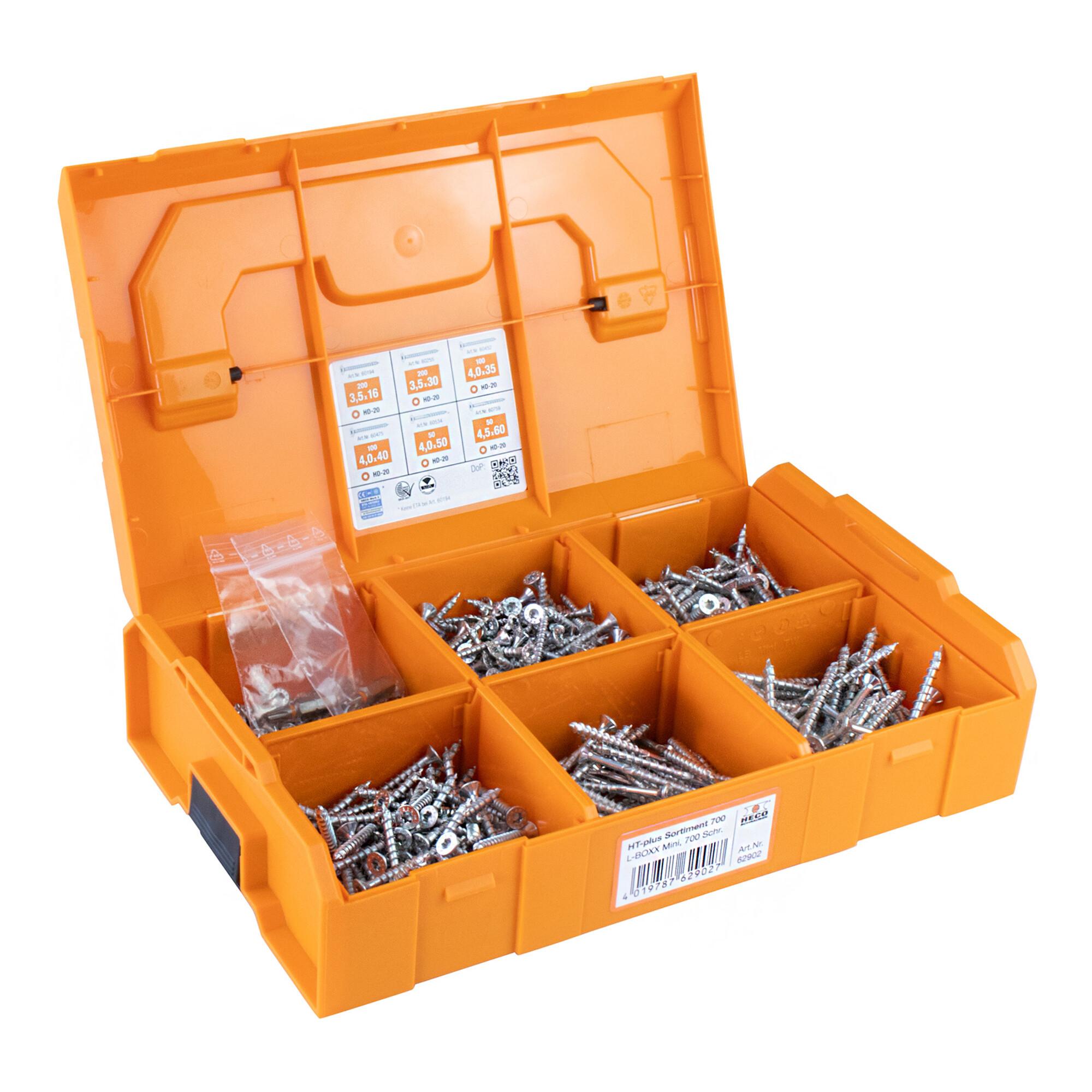 Heco Sortimentskoffer 700 TOPIX-plus, L-BOXX Mini mit 700 Schrauben (62902)