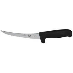 Victorinox V-5.66 13.15M Fibrox Safety Grip Ausbeinmesser, schwarz, 15 cm, Küchenmesser, Schwarz
