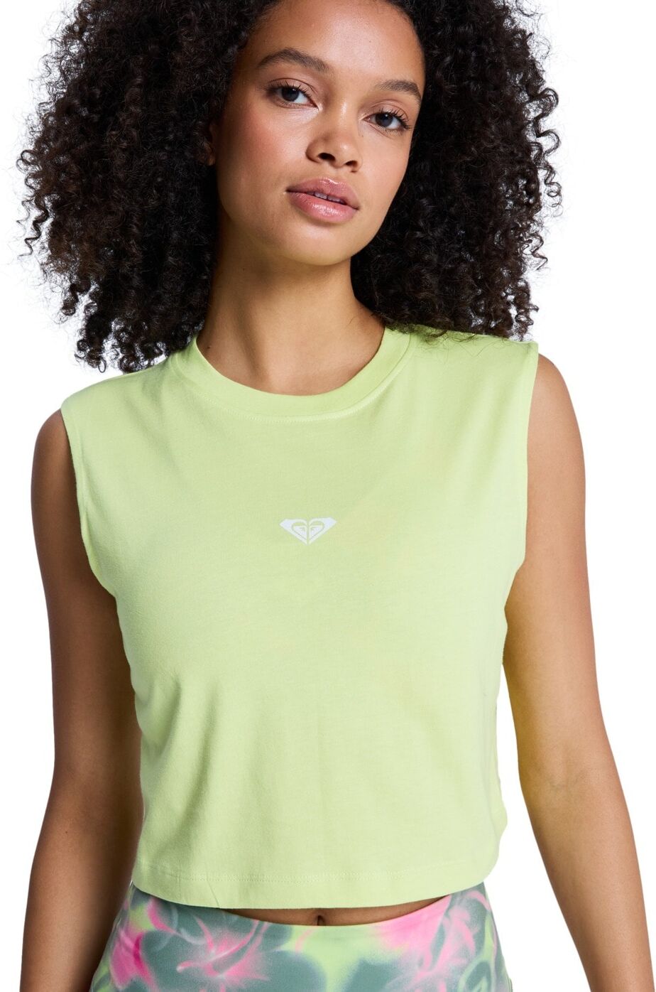 Shirttop ROXY "Essential Energy", Damen, Gr. L, grün (daiquiri grün), Obermaterial: 100% Baumwolle., Tops Shirttop