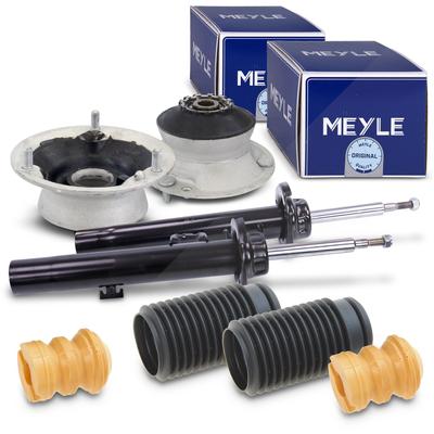 Bestprice 2x Stoßdämpfer + MEYLE Domalger + Staubschutz-Satz vorne [Hersteller-Nr. 41171759] für BMW