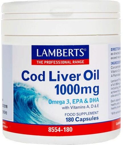 Lamberts Aceite de hígado de bacalao 180cáps