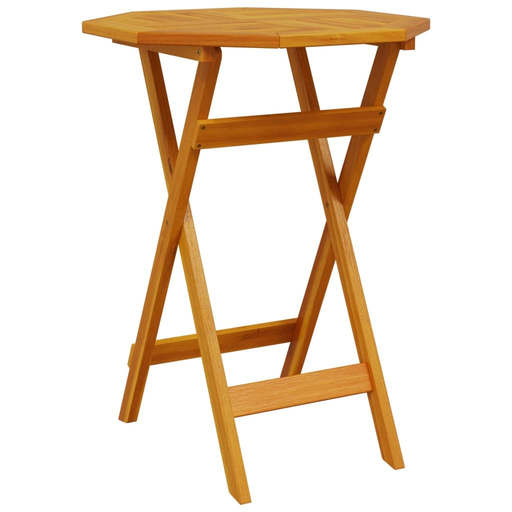 vidaXL Inklapbare Tuintafel van Massief Acaciahout, Ø60 x 75 cm