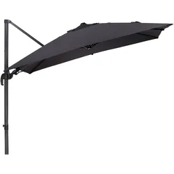 SCHNEIDER Rhodos Eco Twist Ampelschirm, anthrazit, quadratisch, 270 x 270 cm