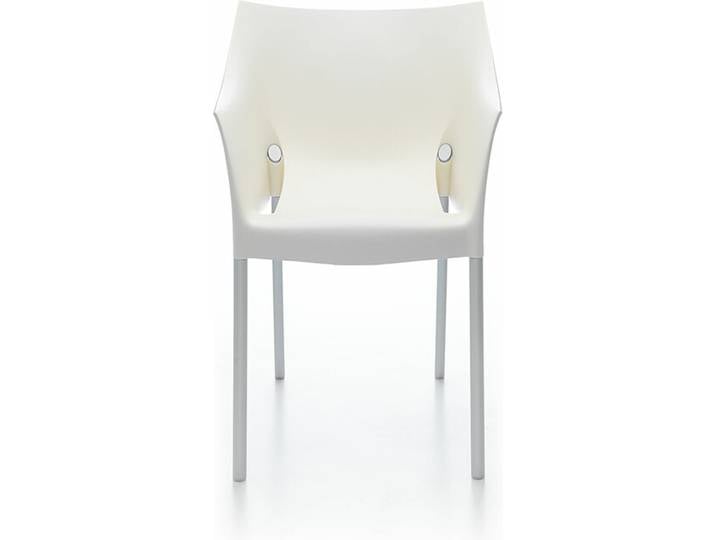 Kartell Armlehn-Stuhl Dr. No weiß, Designer Philippe Starck, 51.5x78.5x66 cm