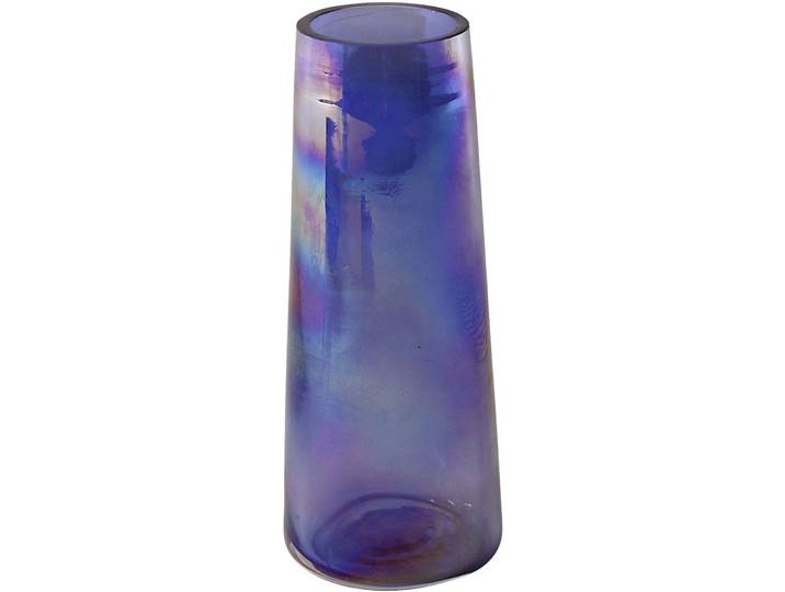 Vase Irisée Glas H15xD6cm blau - Vase