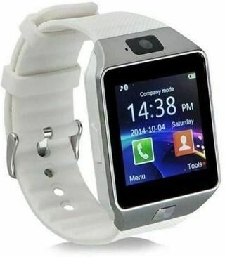 All Categories Goods Waterproof Bluetooth Smart Watch With Camera, Phone Mate For Samsung, IPhone, Android white
