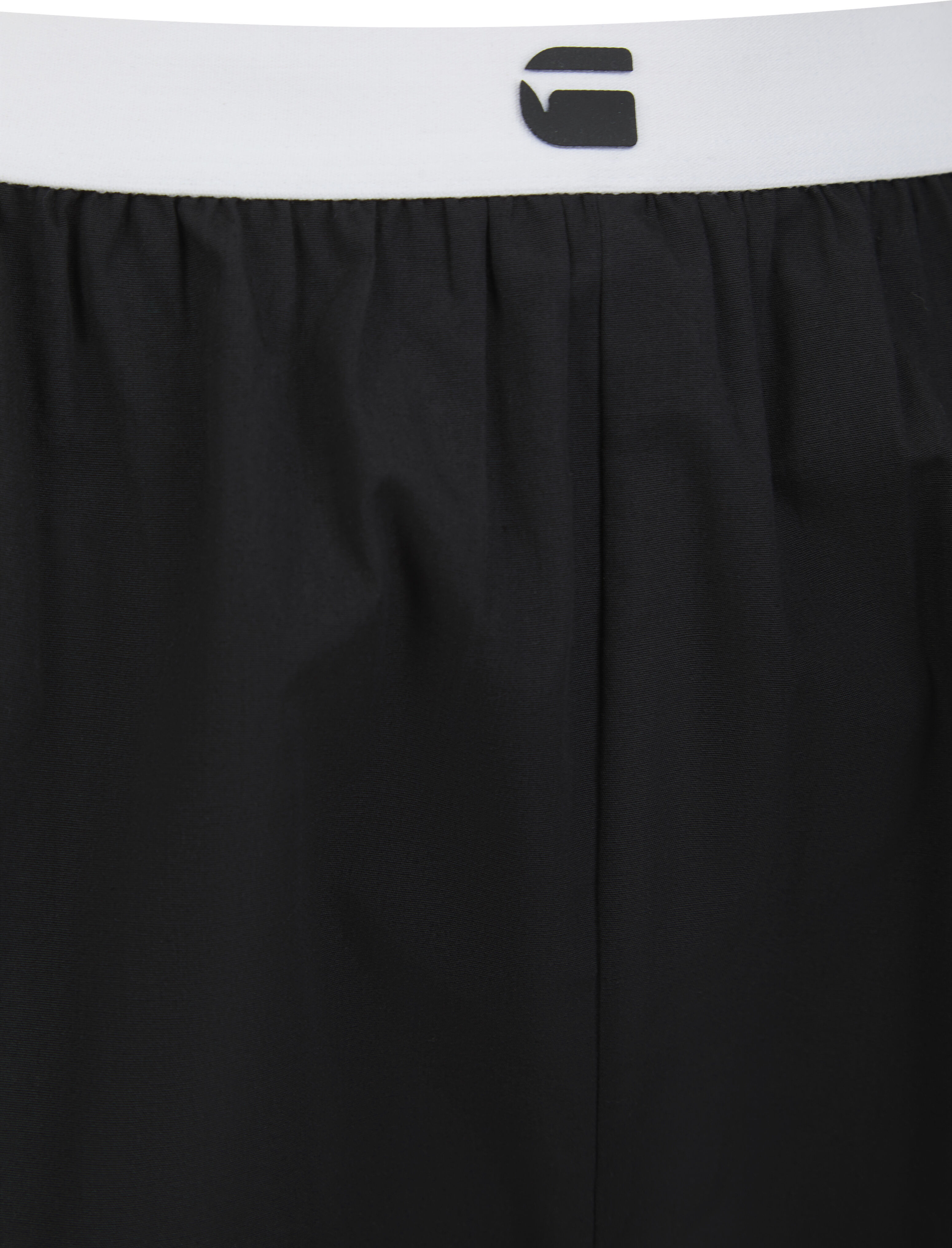 Schlafhose G-STAR "CORAL, 2 PACK BOXER SHORTS", Damen, Gr. XL, N-Gr, schwarz, Jersey, Obermaterial: 100% Baumwolle, unifarben, kurz, Hosen Schlafhose, Nachtwäsche in Baumwoll-Qualität schwarz XL, N-Gr