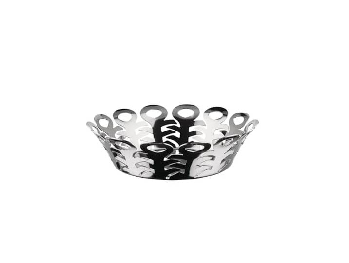 Alessi - BM21/21 - Design Corbeille Ajourée\, en Acier Inoxydable 18-10\, Diamètre 22 cm\, Acier