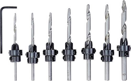 Kwb 513190 Holz-Fräsbohrer-Set 8teilig 3 mm, 3.5 mm, 4 mm, 4.5 mm, 5 mm, 5.5 mm, 6mm 8St.