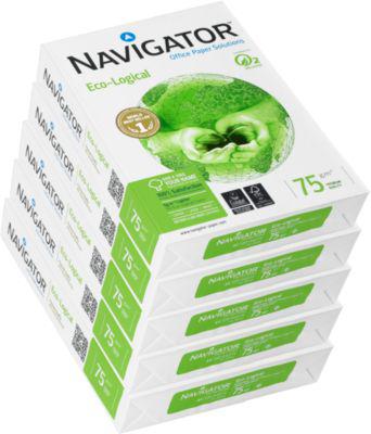 Kopierpapier Navigator, DIN A4, 75 g/m², hochweiß, 2500 Blatt