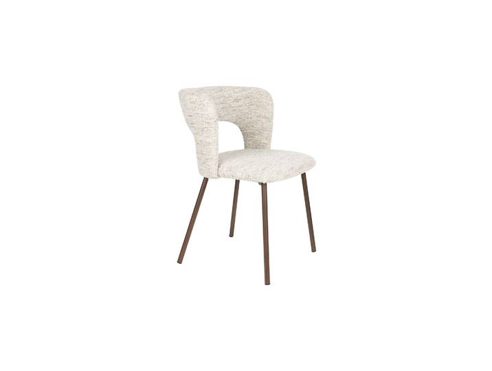 Chaise en tissu beige Chelsea