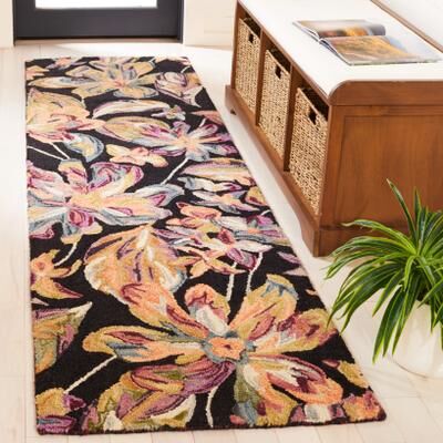 SAFAVIEH Handmade Blossom Chong French Country Floral Wool Rug