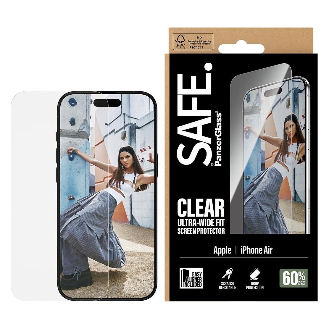 PanzerGlass Safe Ultra-Wide-Fit (1 Stk., Apple iPhone Air) (SA92447)