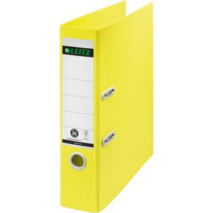 Leitz Ordner 1018-00-15 recycle, Recycling-Karton, A4, 8cm, gelb
