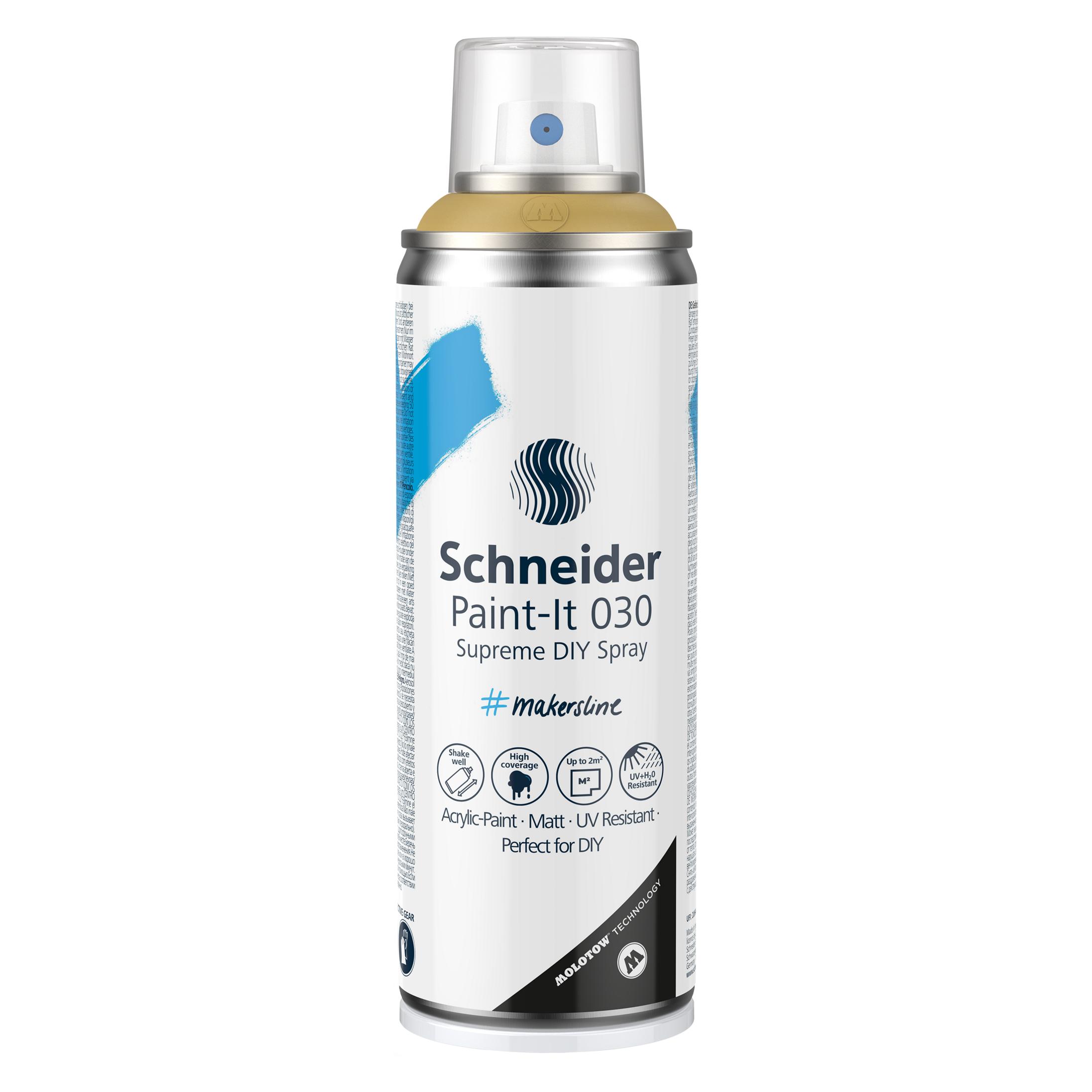 Schneider Paint-It 030 ML03050066 Acrylfarbe Gold 200 ml (200 ml) (ML03050066)