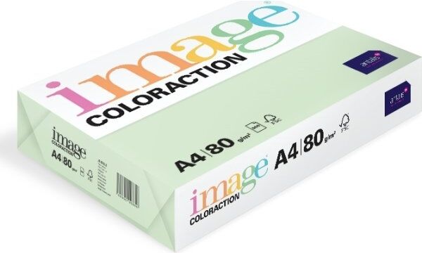 Image Coloraction A4, 80g, 500ark, Pale Green