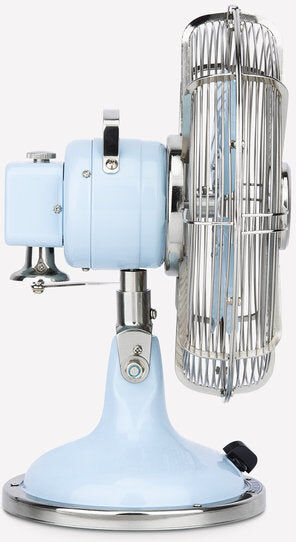 Ⓜ️🔵🔵🔵 H.Koenig JOE50 AZZURRO - Ventilatore, ALTISSIMA QUALITÀ, completamente in METALL