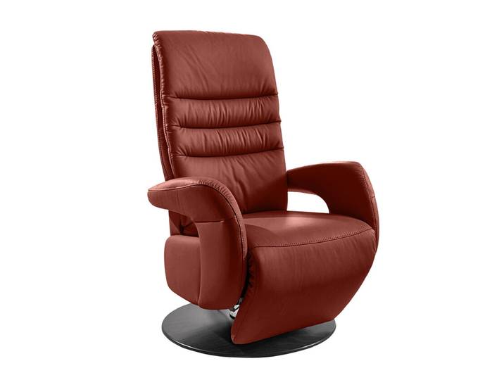 Fernsehsessel CERGY S1-V1 Lederbezug merlot