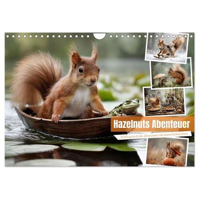 Hazelnuts Abenteuer (Wandkalender 2026 DIN A4 quer), CALVENDO Monatskalender