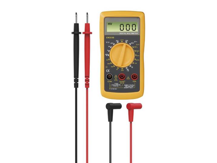 Hama 00223565, Digitales Multimeter, Hand-Multimeter, CAT III 300V, 0.2 - 300 V, 0,2 - 300 V, 0,0002 - 10 A