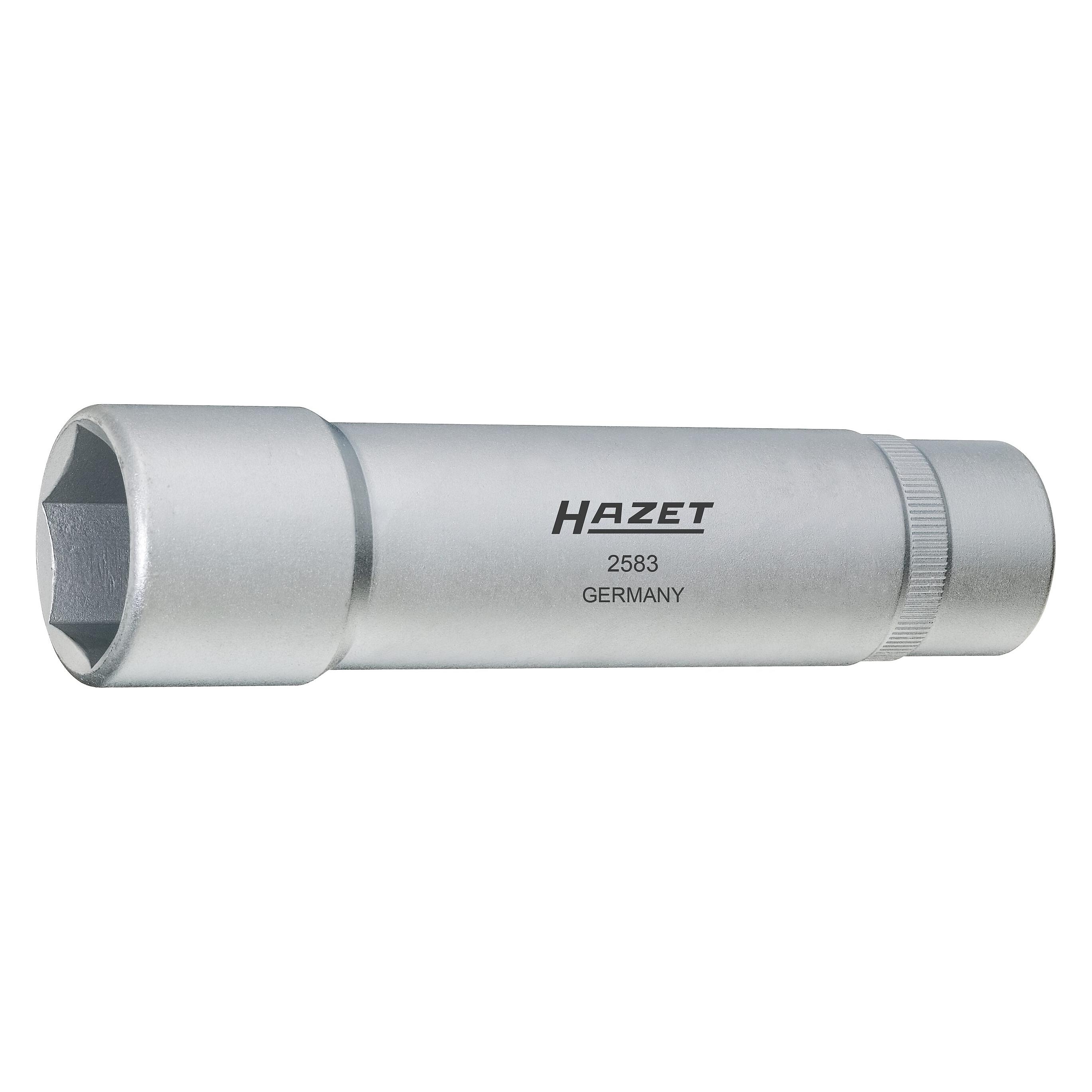 Hazet Radlager-Werkzeug 2583 - Vierkant hohl 12,5 mm (1/2 Zoll) - Aussen-Sechskant Pro (27 mm) (2583)