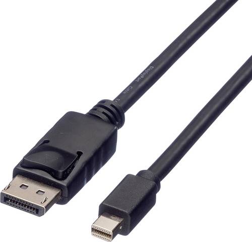 Roline Mini-DisplayPort / DisplayPort Adapterkabel Mini DisplayPort Stecker, DisplayPort Stecker 1.50 m Schwarz 11.04.5638 Geschirmt