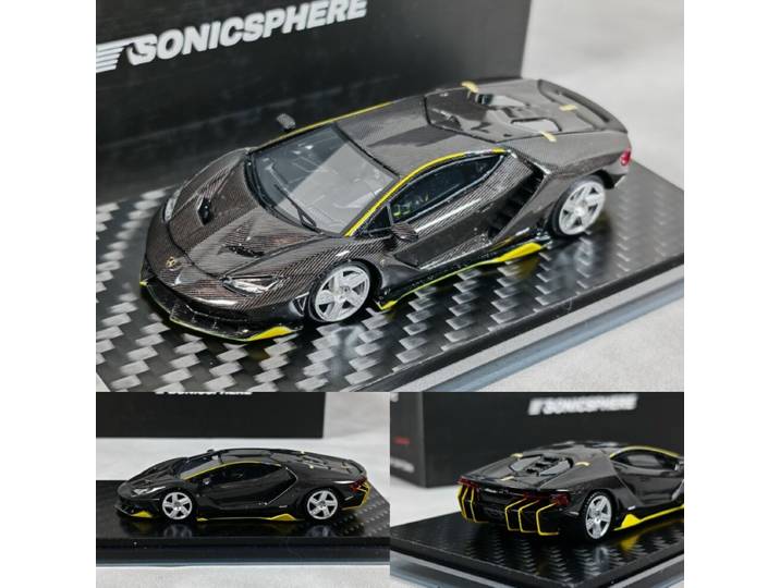 Modèle de voiture en résine Lamborghini Centenario LP770-4 à l'échelle 1:64 SJ