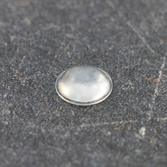 SPRINTIS 1 feuille - Amortisseurs adhésifs, hémisphère, adhésif 10 mm   transparent, élastomère PU