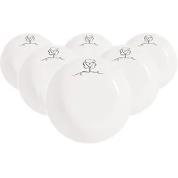 Villeroy & Boch Multipack Statement Lines Schale flach Family - 6 Stück, Schüssel + Schale, Weiss