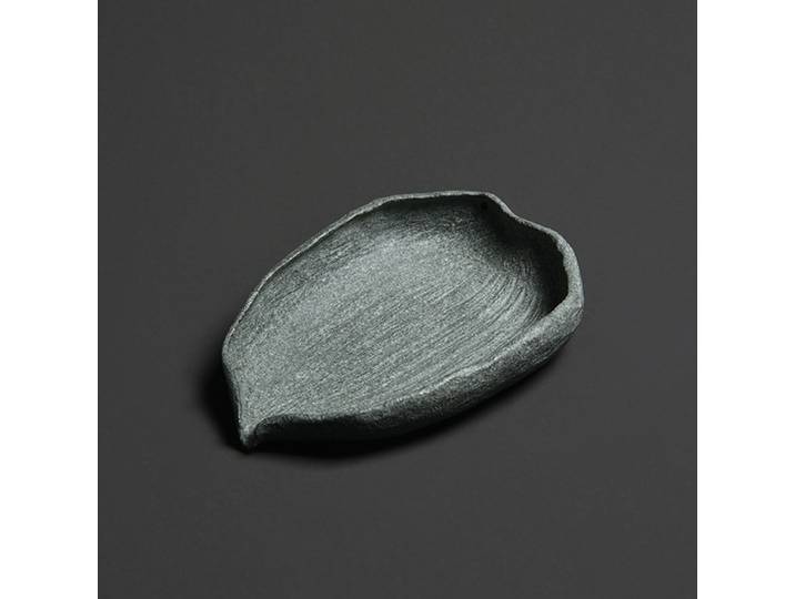 Cuillère à thé en pierre Gong Fu, ornements de service à thé, décoration de bureau et de maison, accessoires de table, cadeau de culture, cuir chevelu en forme de chaze