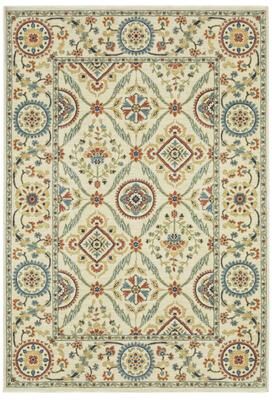 Style Haven Federica Bohemian Medallions Ivory/ Multi Fringe Edge Area Rug