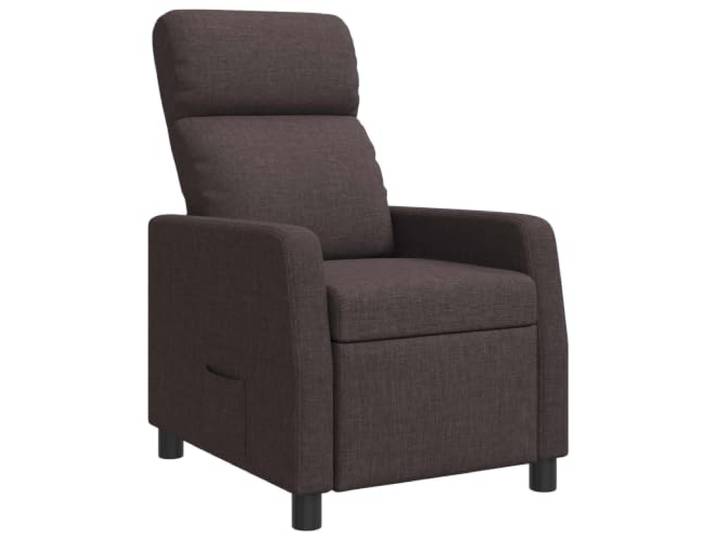 Makastle Liegesessel Dunkelbraun Stoff