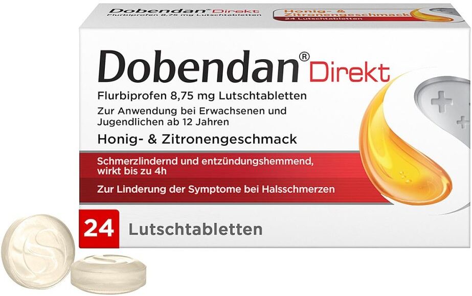 Dobendan Direkt Lutschtabletten gegen Halsschmerzen